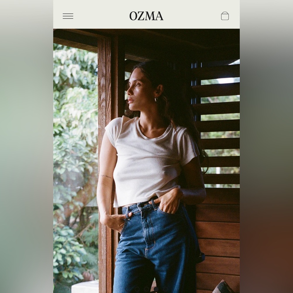 OZMA *shrunken* White Lou Tee